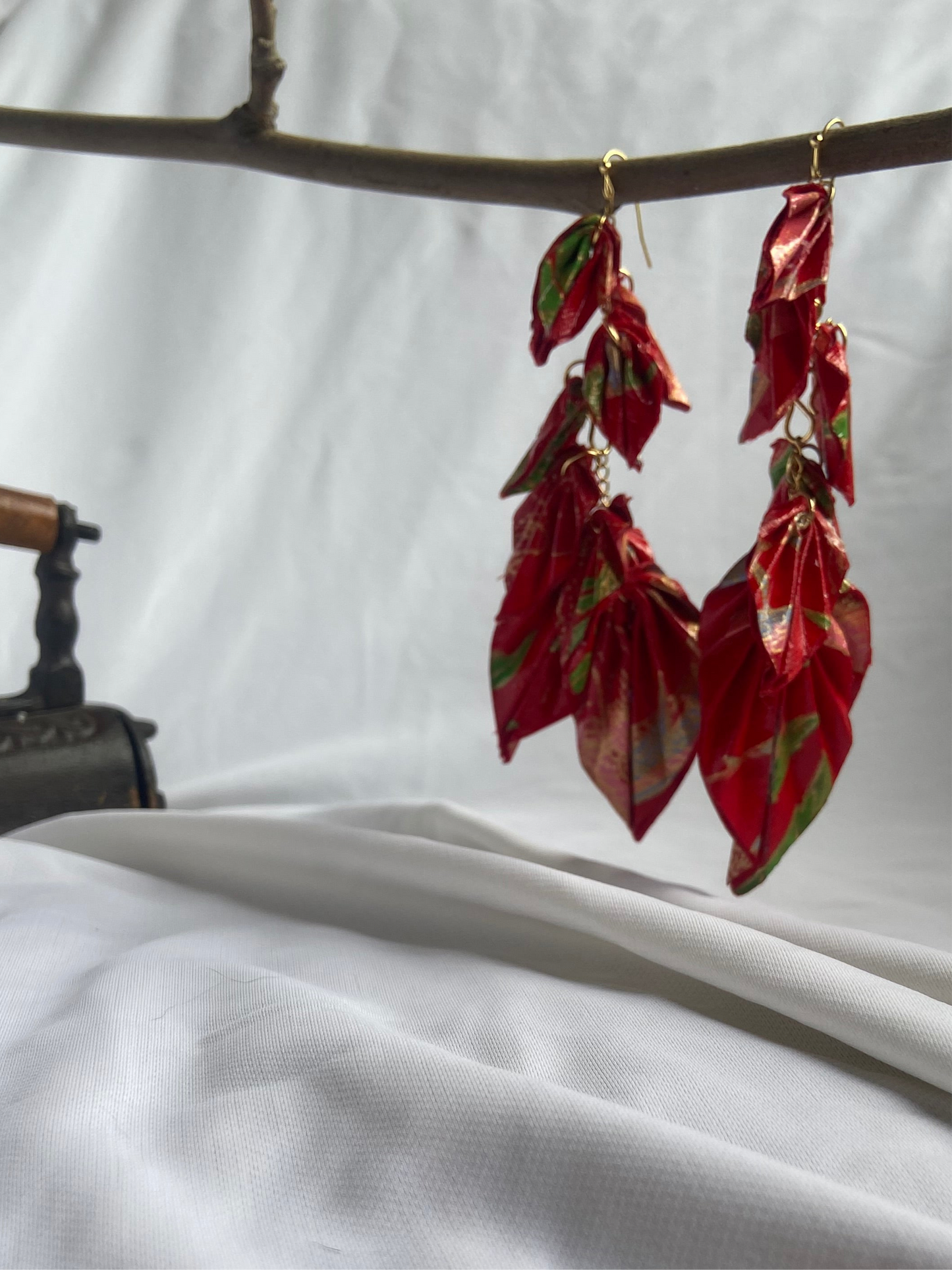 Amaterasu – Sun Goddess Earrings | Lokta Origami