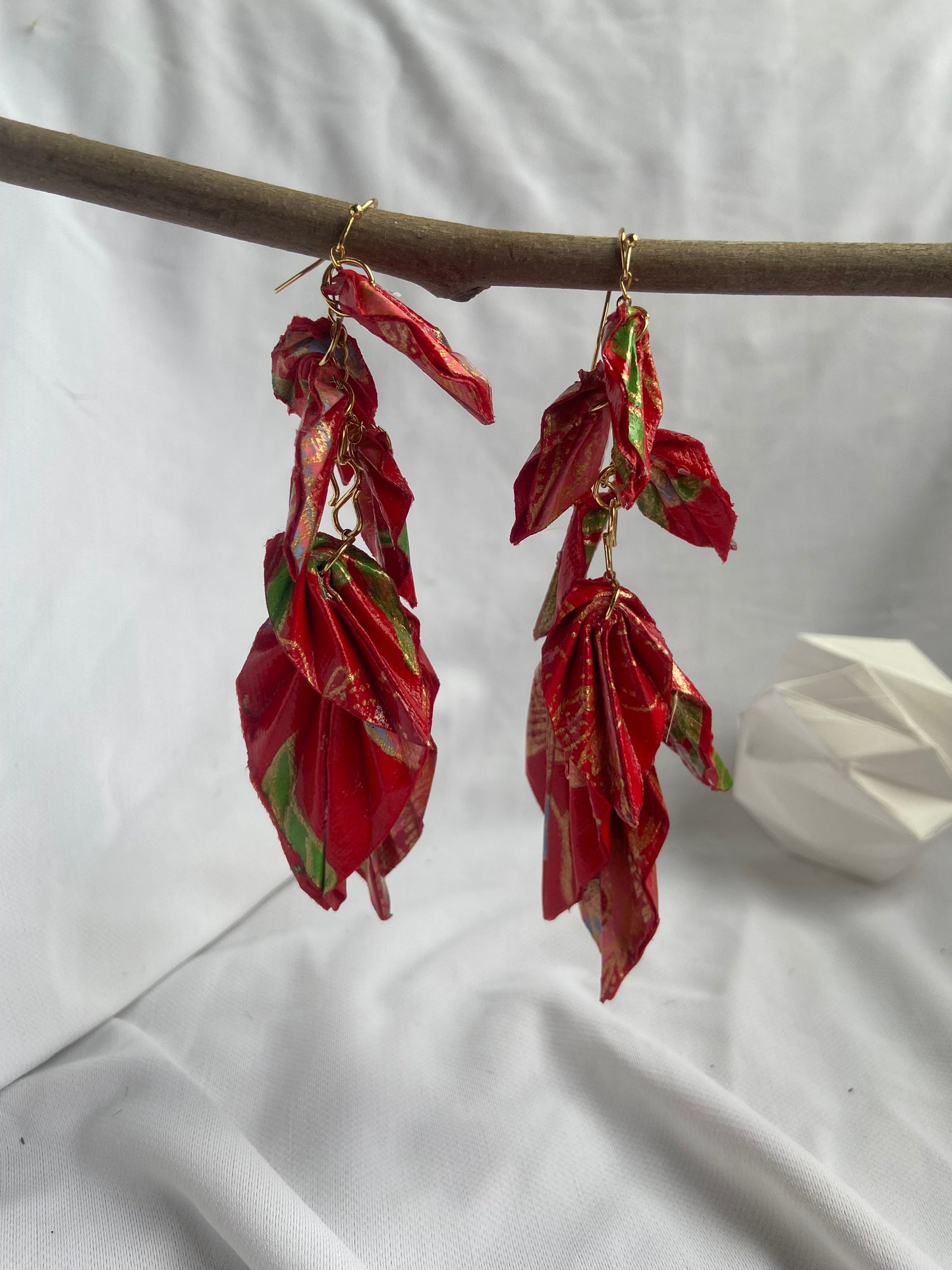 Amaterasu – Sun Goddess Earrings | Lokta Origami