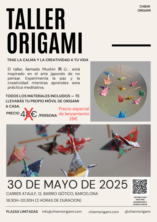 無心 (Mushin)- taller de origami-crea tu movil